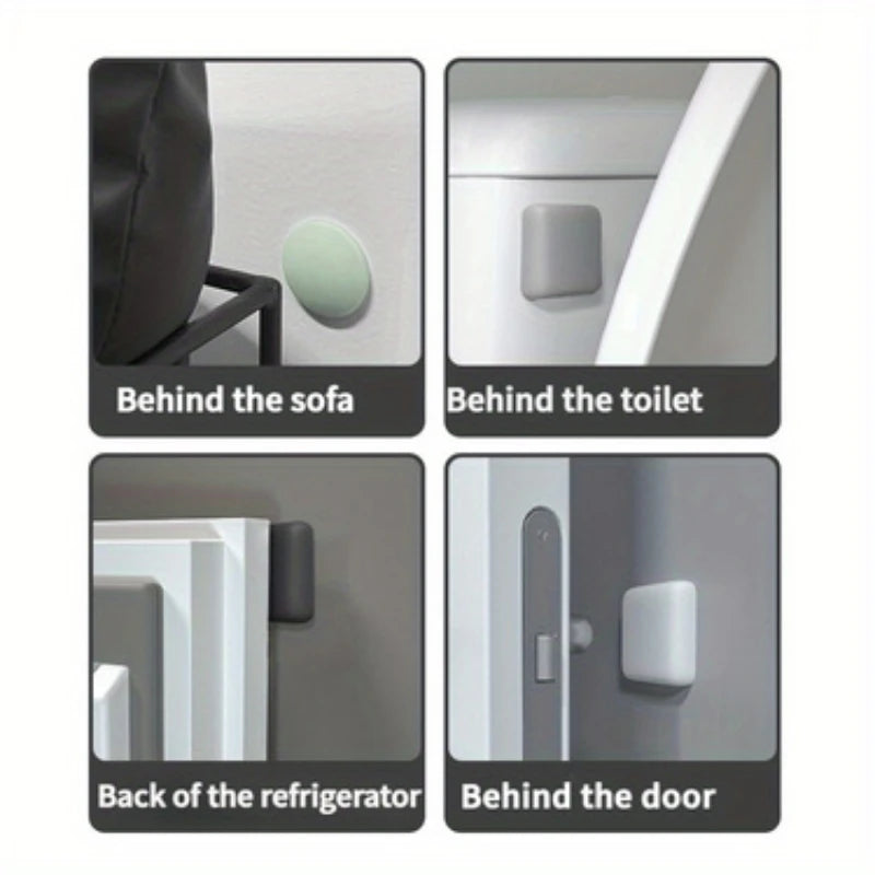 NEW Bedroom and Living Room Anti-Collision Pads - Silicone Door Behind, Simple and Elegant Buffer and Silent Anti-Collision Stickers Home Furniture Accessories