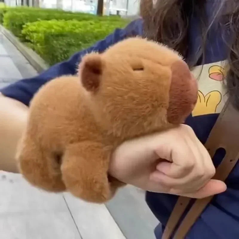 NEW Arrivals 1-10PCS Set Capybara Clap Circle Toys Slap Snap Wrap Wristband Bracelet Capybara Plush Hand Ring Fun Pop Circles Kids Gift