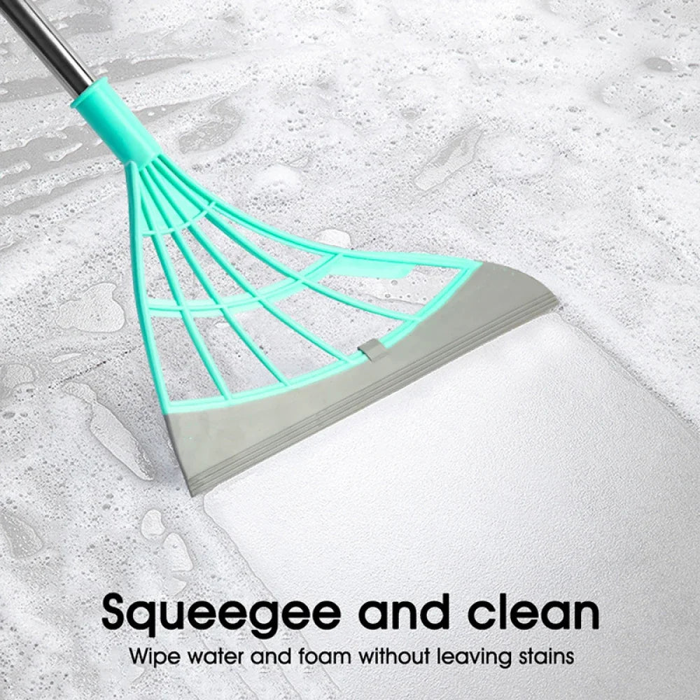 NEW Silicone Scraper Broom Magic Wiper High Place Glass Wiper Floor Mop Household Splicing Cleaning Broom Bathroom Sweeping Water Home Cleaning Supplies