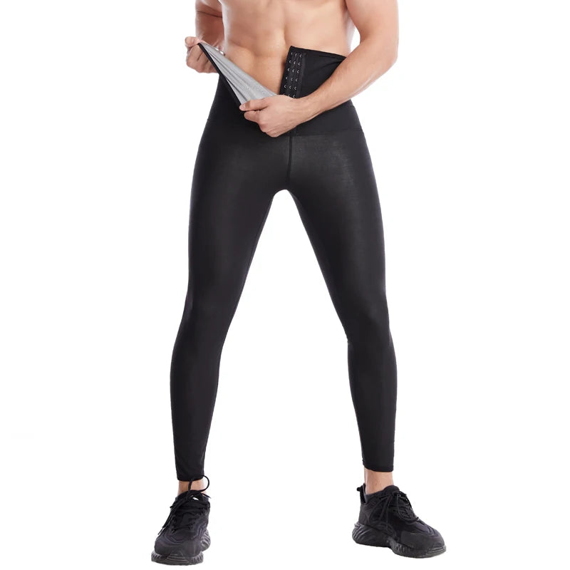 NEW Arrivals S-5XL(100Kg+) Plus Size Slimming Body Shaper Men Tummy Control Shorts Lose Weight Thermal Sauna Sweat Half Pants Burns Fat Abdomen Reducer Fitness Sports Apparel Supplies
