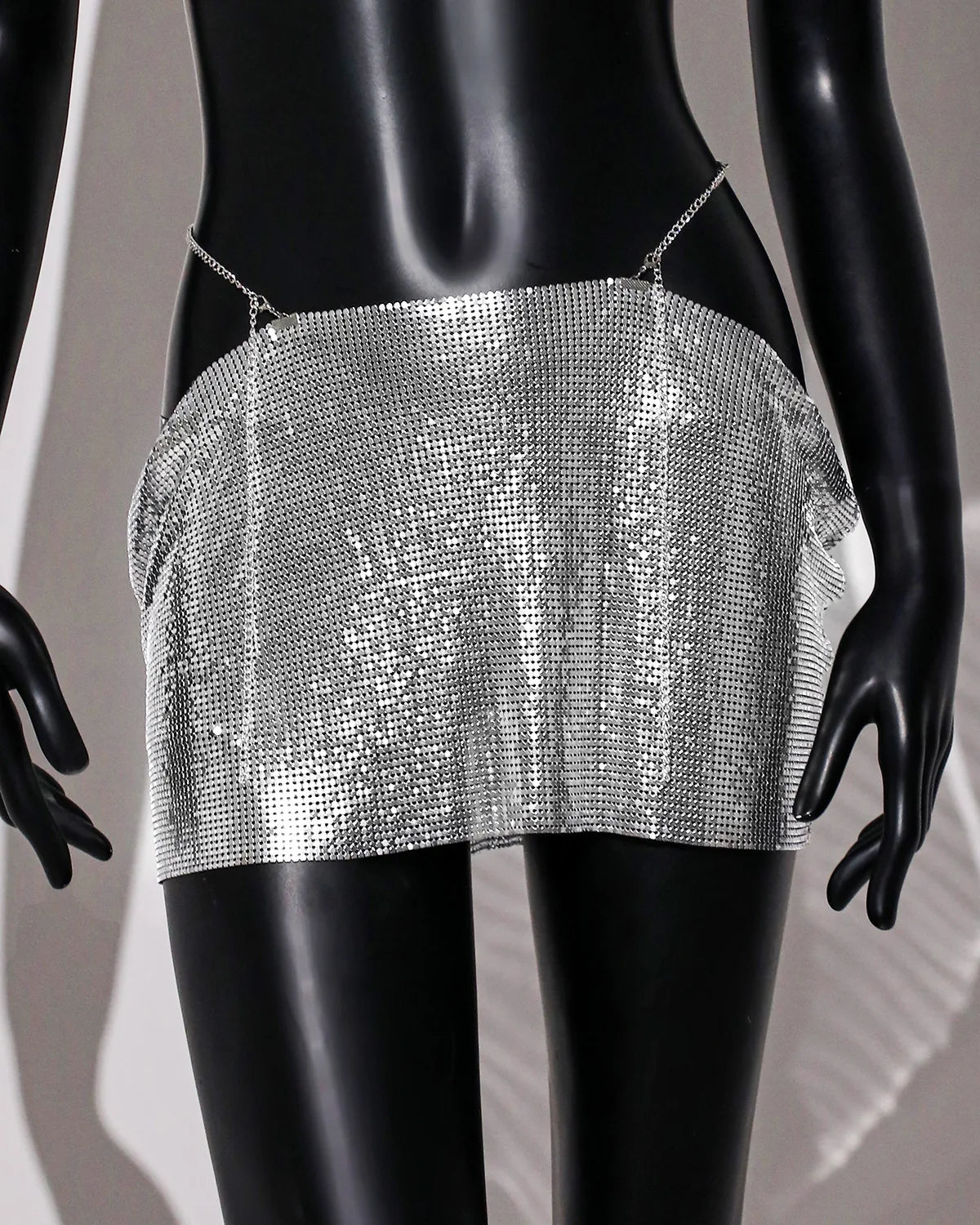 NEW Arrivals 9 Colors Metal Sequins Beach Mini Skirt for Women Summer Nightclub Party Skirt Rave Festival Outfit Streetwear Nightclub Party Skirts