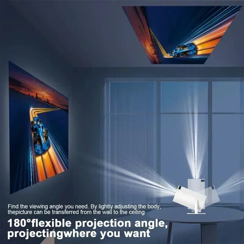 NEW!!!! 4K Android 11 Dual Wifi6 200 ANSI All Winner H713 BT5.0 1080P 1280*720P Home Cinema Outdoor Portable Projector