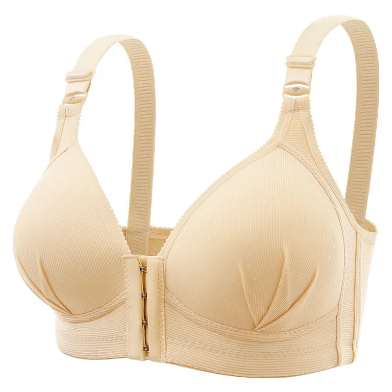 New Arrivals 5 Colors Front Button Breastfeeding Bra without Steel Ring Thin Size Comfortable and Traceless Pregnant Women's Bra