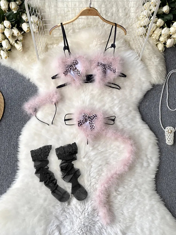 Women's Hollow Combination Bodysuit Slim Fit Erotic Mesh Lace Jumpsuit Bodysuit Sexy Fashion Pajamas