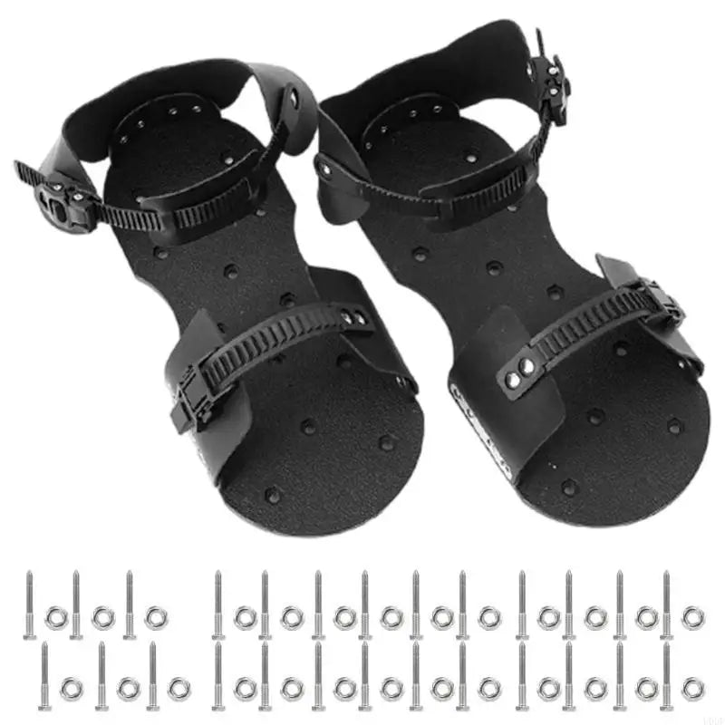 Multipurpose Easy Strap System Aerator Garden Shoes Lock In Place For Safe Stable Lawn Ventilation Compacted Soil Penetration Farm Home Gardening Accessories