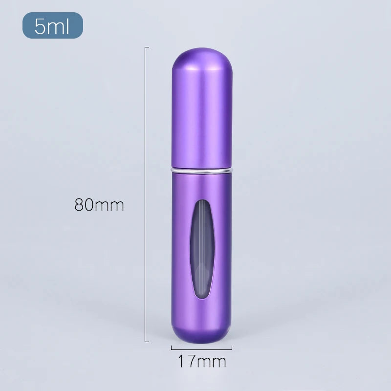 5/8ml Portable Mini Refillable Perfume Atomizer Aluminum Parfume Spray Bottle Empty Cosmetic Containers for Travel Tool