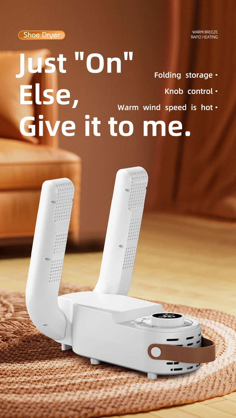 NEW Arrivals Portable Shoe Dryer Electric Shoe and Boot Dryer Intelligent Timer Adjustable Dryer Deodorizer Dehumidifier Shoe Drying Machine