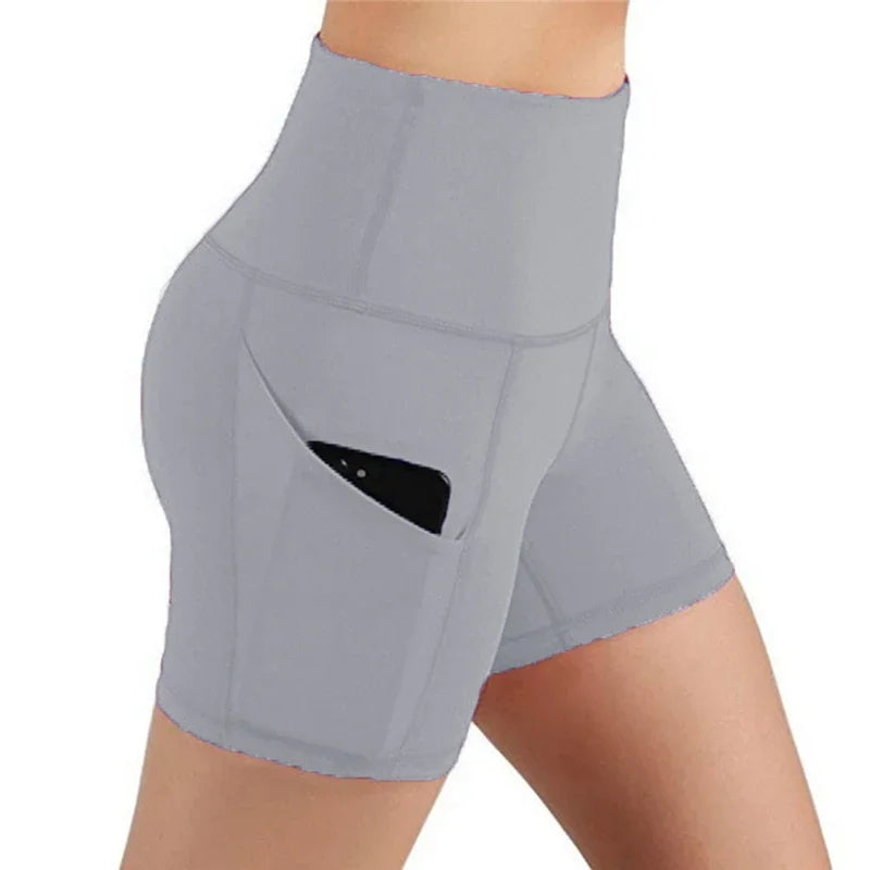 NEW Arrivals Yoga Shorts for Women Summer Fitness Shorts Biker Workout Running Sports Shorts Quick Drying Sportwear with Pocket Breathable Girls Sports Supplies