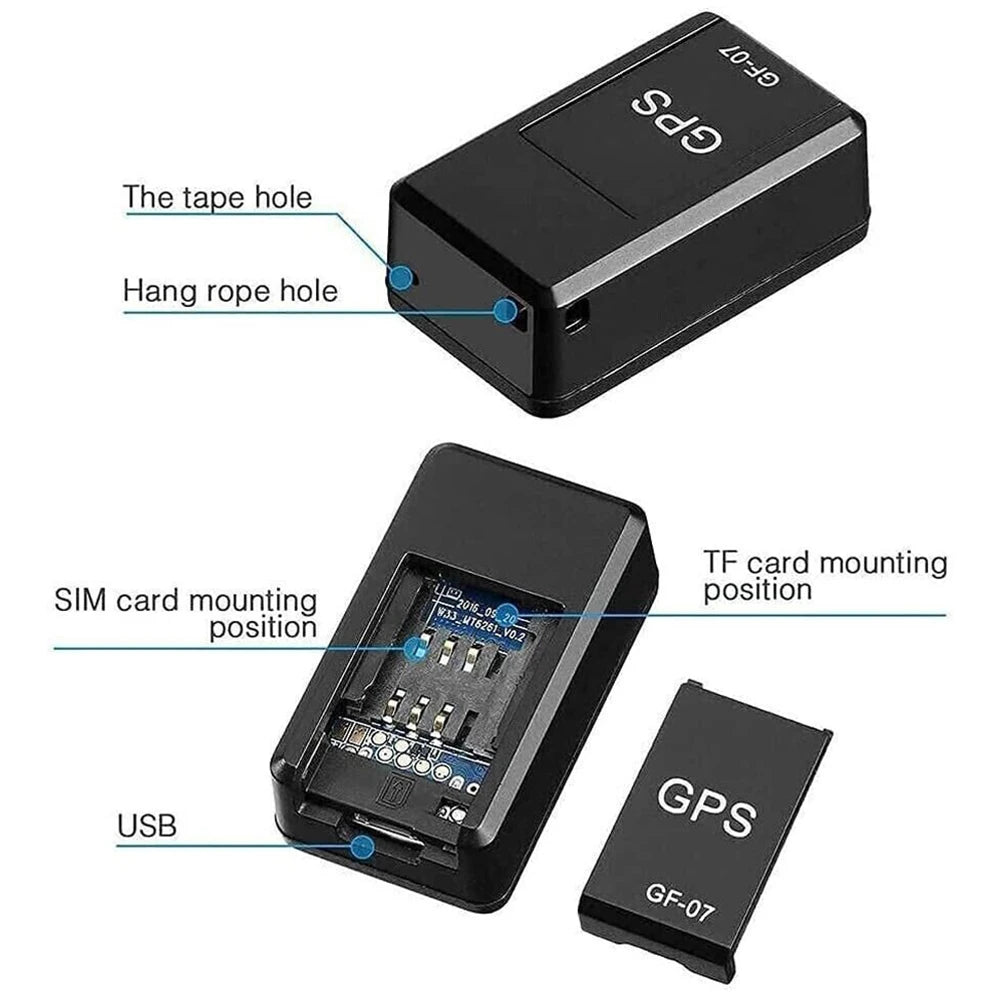 GF-07 Car Real Time Tracking Magnetic SIM Message Positioner Daily Waterproof Car Kids GSM GPRS Locator Device Automobile Parts