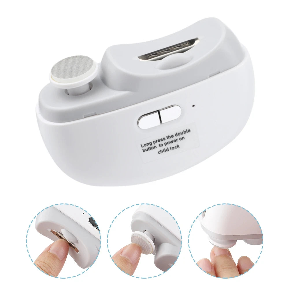 NEW Arrivals Electric Nail Clipper for Elderly Automatic Adult Baby Nail Trimmer Fingernail Grinding Nail Cutter Manicure with Light Sharpen