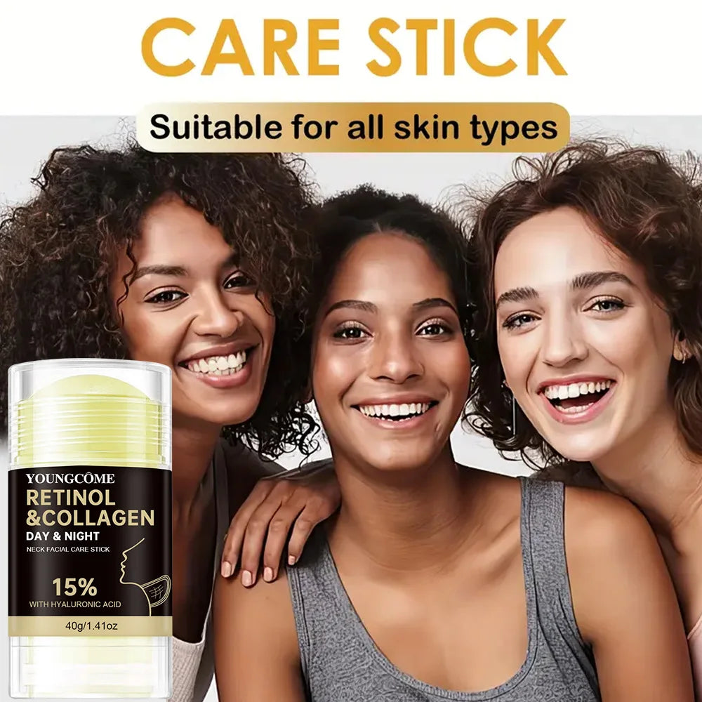 NEW 3PCS Set Retinol Face and Neck Treatment Bar Collagen with Firming Elasticity Improve Loose Skin Lotion Moisturizes and Brightens Ladies Skin Care Korean Products
