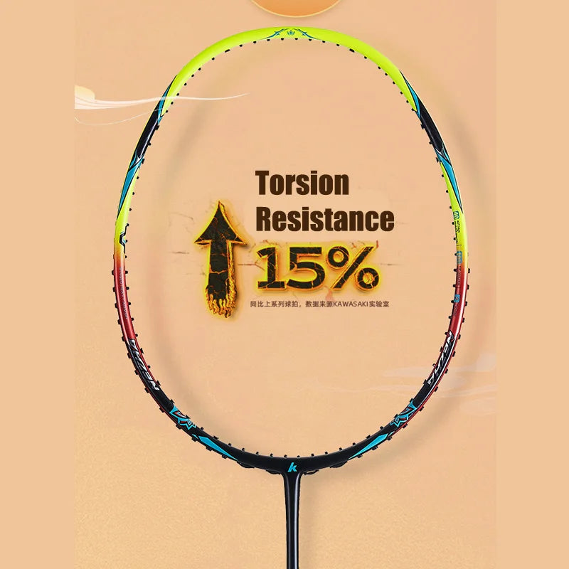 Kawasaki 5U Badminton Racket Professional Super Light Offensive Type High Graphite Badminton Racquet For Training NeZha 35