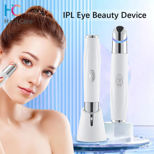 New IPL Vibration Eye Massager Anti Dark Circle Blue Light  Anti Wrinkle Pen Hot Compress Beauty Device Machine