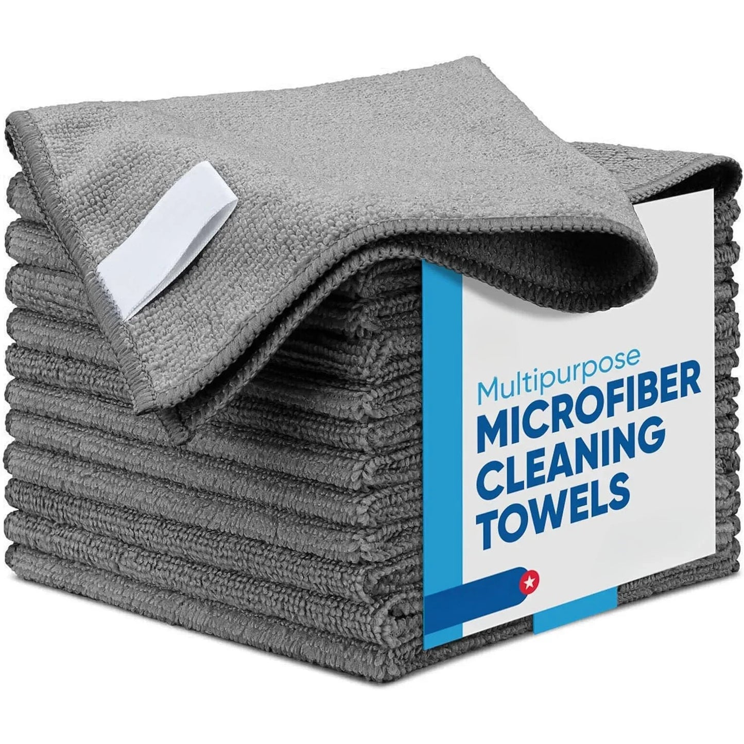 NEW 12PCS Set 25x25Cm Thicken Microfiber Cleaning Cloths Lint Free Microfiber Cleaning Towel Cloths Reusable Cleaning Towels Absorbent for Car Window Home Cleaning Supplies