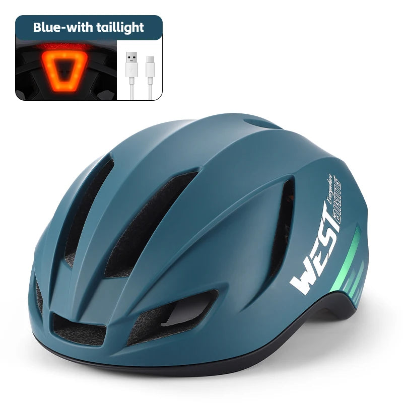 NEW Arrivals 14 Colors Bicycle Helmet Lightweight LED Lights Pneumatic Bike Helmet Men Women MTB Mountain Road Ciclismo Cycling Helmets Safety Cap Sports Cycling Accessories