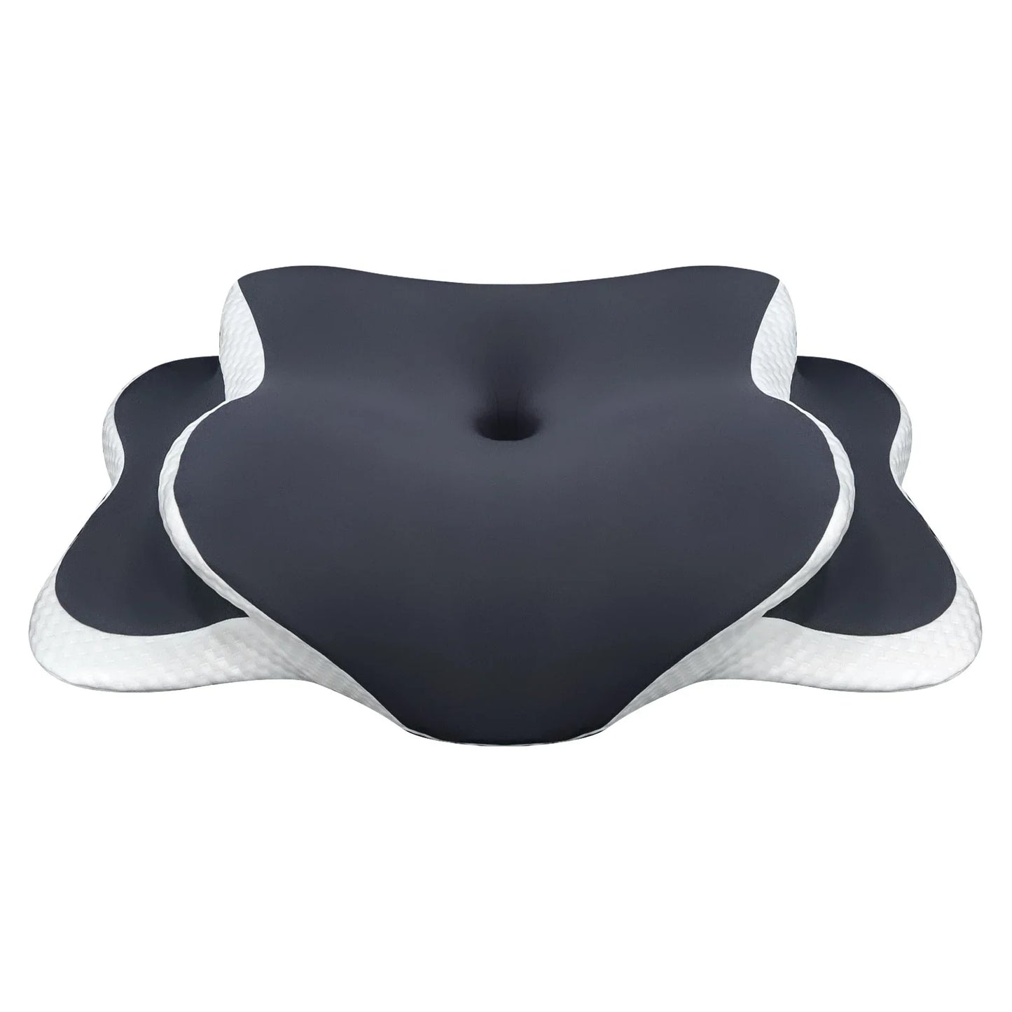 NEW Orange/Dark Gray Color Ergonomic Butterfly Top Quality Memory Foam Pillows Butterfly Shaped Relaxing Cervical Slow Rebound Neck Pillow Pain Relief Sleeping Orthopedic Cushion