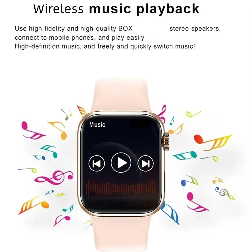 Smart Watch Answer Call Music Player Health Sport Bracelet Fitness Tracker Custom Dial Smartwatch Women Men Gift I8 Pro Max 2024