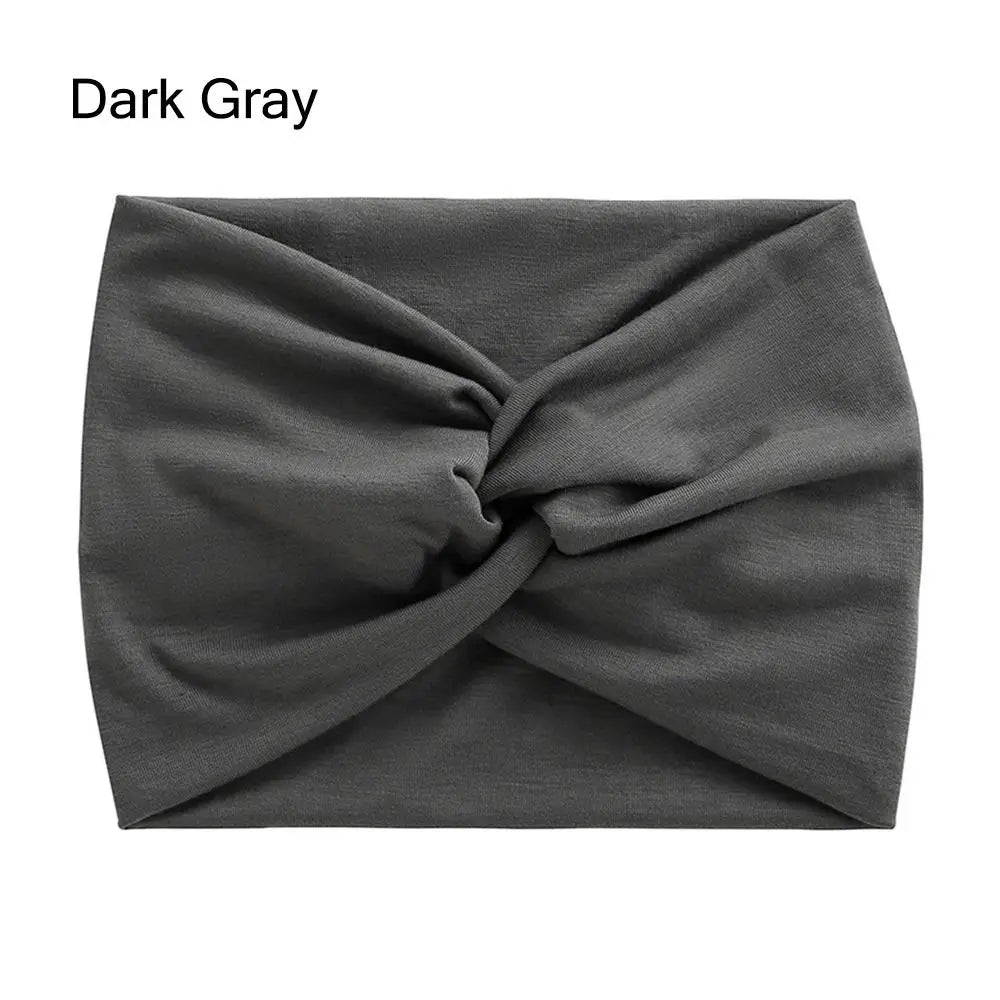 NEW Arrivals 29 Colors/Patterns Sports Bohemian Wide Cotton Stretch Headbands Women Headwrap Yoga Hair Bands Headwear Bandana Twisted Wide Headbands Hair Accessories