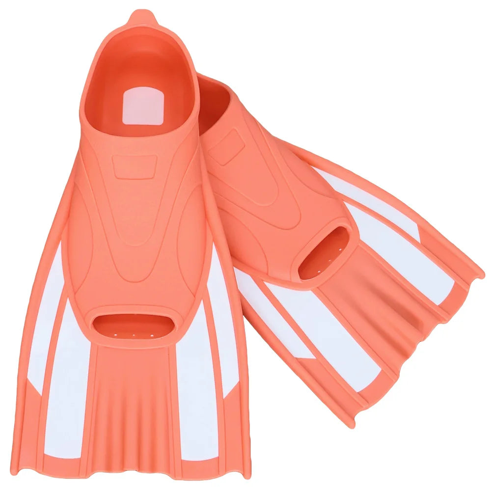 NEW XS(35-36) - XL(43-44) Size 4 Colors Silicone Swimming Fins Full Foot Pocket Floating Buckles Snorkeling Diving Flippers Adults Training Lap Swim Shoes