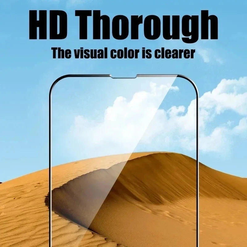 5Pcs 9D Protective Glass For iPhone 13 11 12 15 14 Pro Max 8 Plus Screen Protector For iPhone 15 PRO XR X XS MAX Tempered Glass