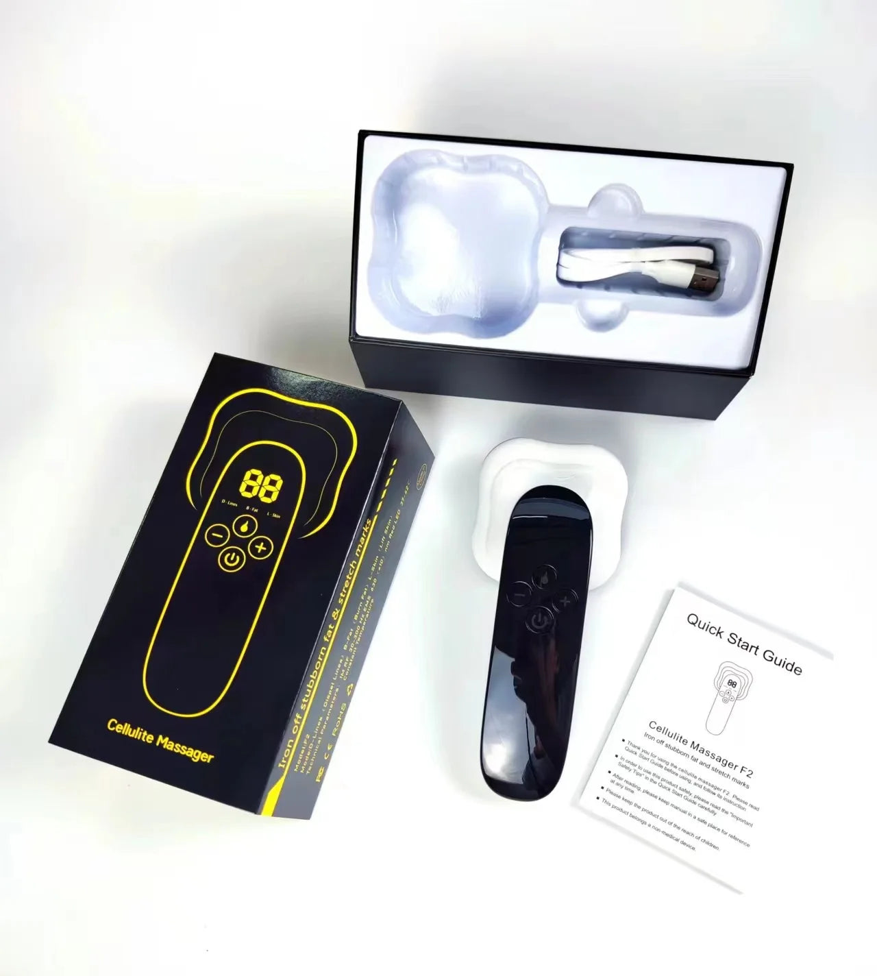 NEW Arrivals Abdomen Electric Massage Device Deep Tissue and Cellulite Remover Massager for Belly Legs Arms Body Sculpting Machine Fat Burner Slimming Equipment