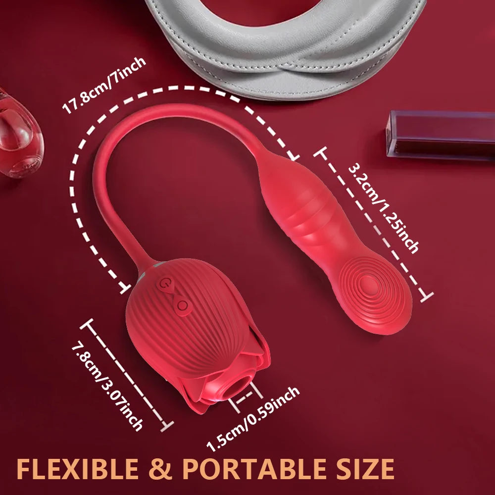 NEW Arrivals Sucking Vibrator for Women Masturbation Vagina Patting Clit Stimulator G Spot Rose-Dildo Vibrating Female Masturbator Massage Adult Sex Toys Supplies