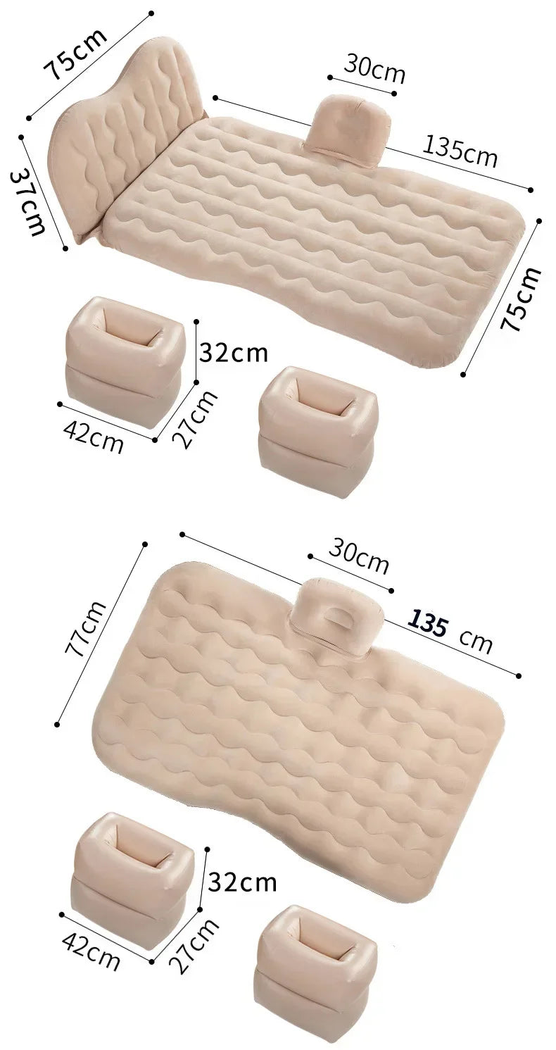 NEW Arrivals Outdoor Inflatable Furniture Car Back Seat Holiday Travel Mattress Thickened Portable Camping Bed Mat Home Living Sleeping Pad