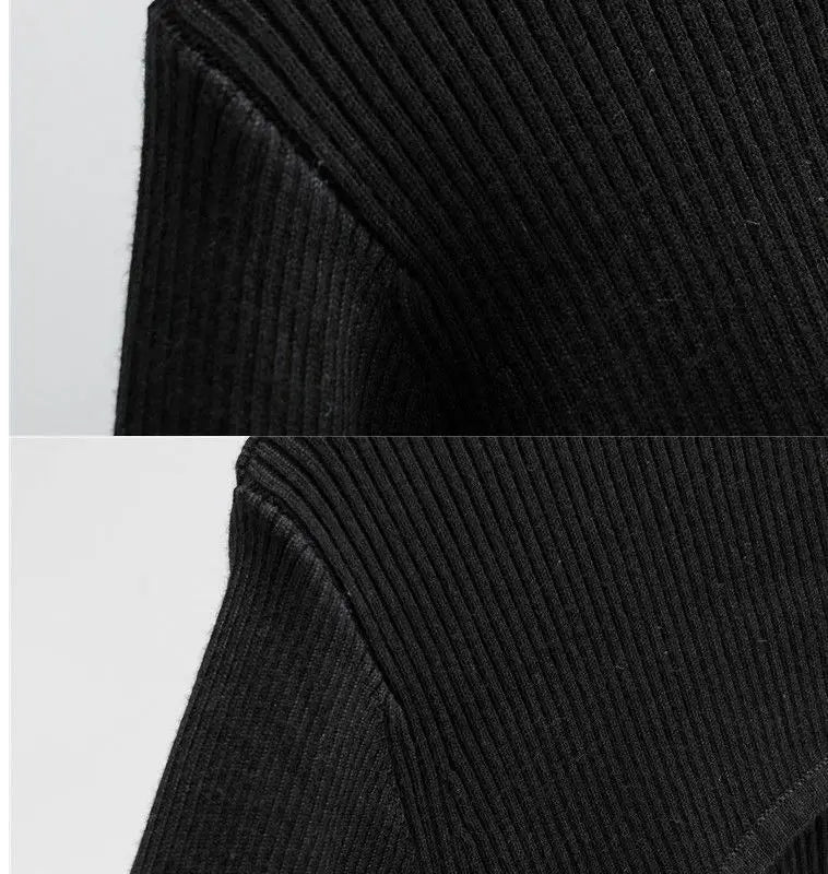 NEW Arrivals Y2K Aesthetic Clothes O-Neck Black White Sexy Harajuku Knitted T-Shirt Women Long Sleeve Crop Top Spring Autumn Summer Girls Sexy Streetwear Clothes
