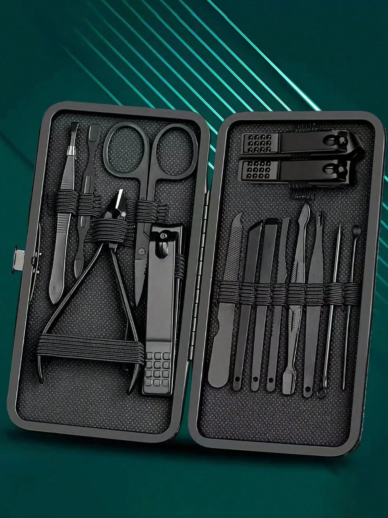 NEW Arrivals 40PCS Combo Manicure Nail Clippers Pedicure Set - Stainless Steel Manicure, Professional Grooming Kit, Nail Care Tools with Luxurious Travel Case Nail Care Accessories
