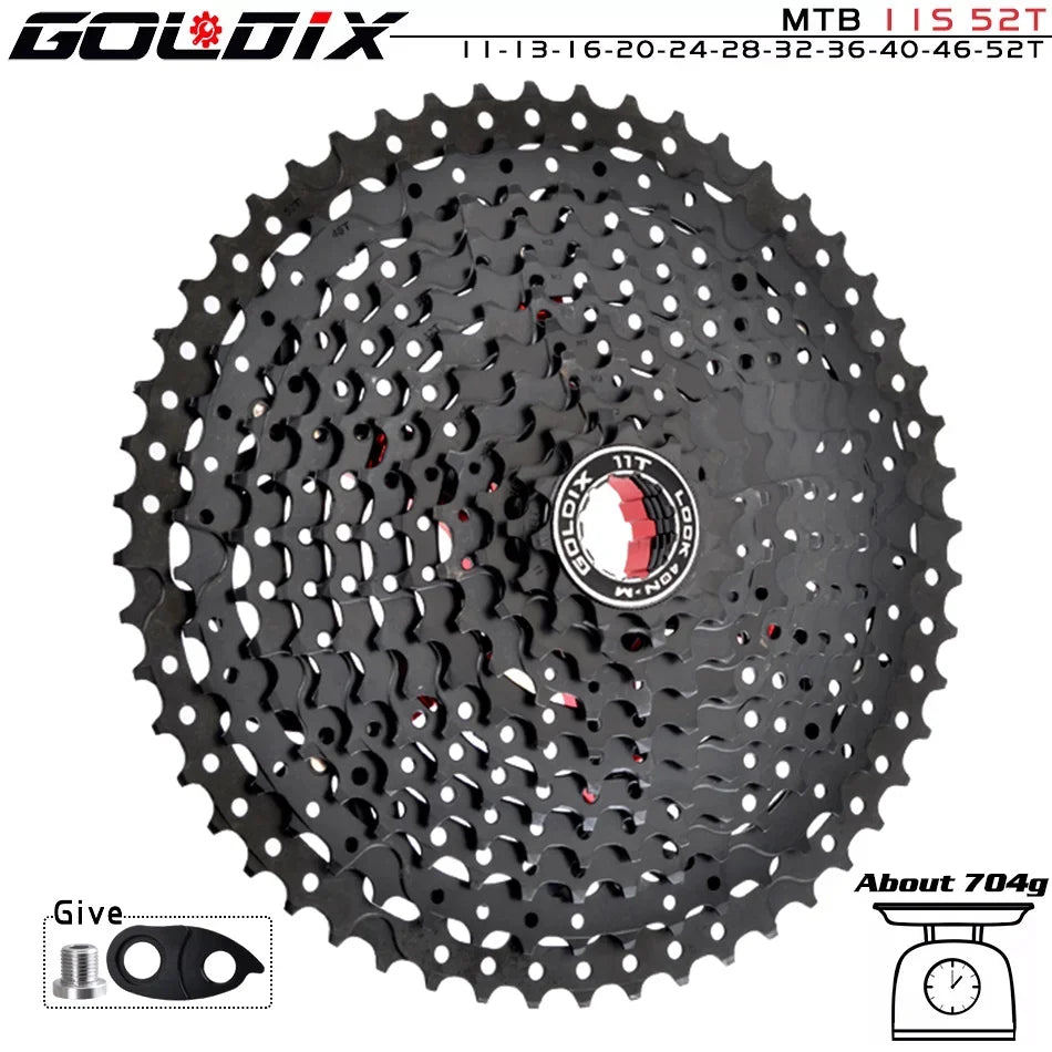 NEW Black MTB Cassette 8/9/10/11/12 Speed 40/42/46/50/50T K7 8/9/10/11/12v Bicycle Freewheel Bicycle Sprocket for Shimano HG Bicycle Accessories Sports Supplies