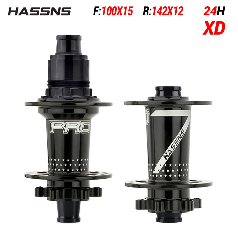NEW Arrivals PRO7 Bicycle Hub 24/32Holes J-Bend Spokes THRU Axle 12X142 HG/XD/MS 4Pcs Set Sealed Bearing for SHIMANO Mountain Bike Road Racing Bikes Freehub Bicycle Accessories