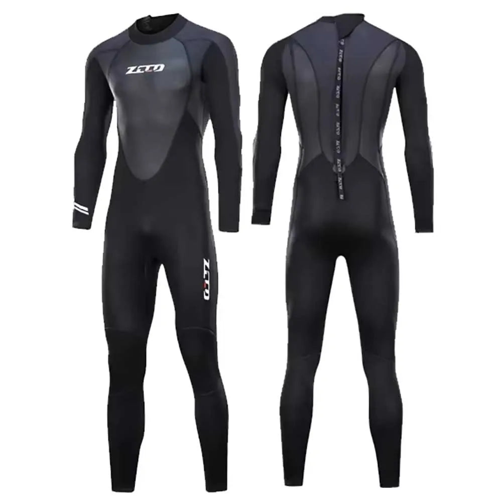 3MM Neoprene Professional Wetsuits S-4XL Extra Plus Size Full Body Scuba Diving Suit Men Snorkeling Surfing Swimming Long Sleeve Keep Warm Water Wetsuits Water Sports Apparel Supplies