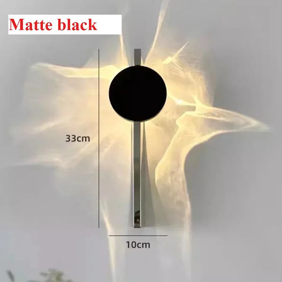 Creative Art Corrugated LED Wall Lamps Bedroom Bedside Shadow LED Wall Sconces Aisle Porch Corridor Atmosphere Wall Light