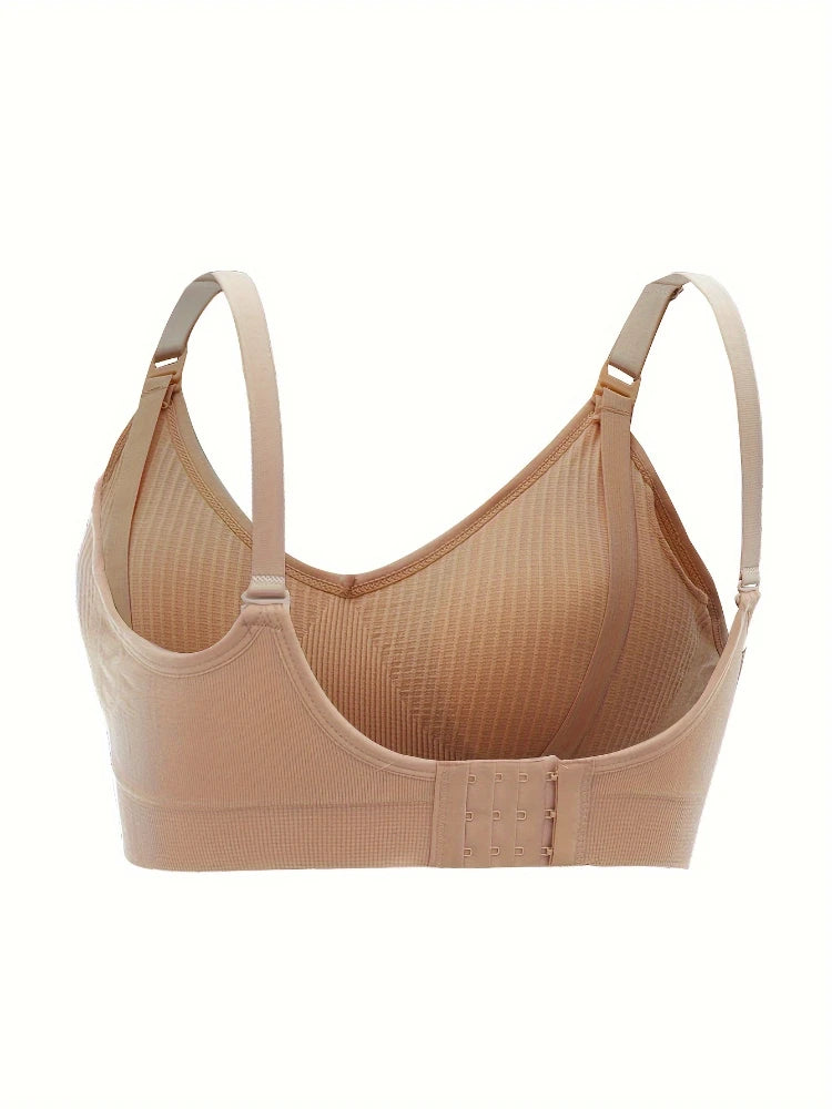 NEW Arrivals 3PCS Set No Steel Ring with Sports Pad Bra Breastfeeding Non-Sagging Vest-Style Pregnant Women's Clothing Underwear Front Buckle Bras