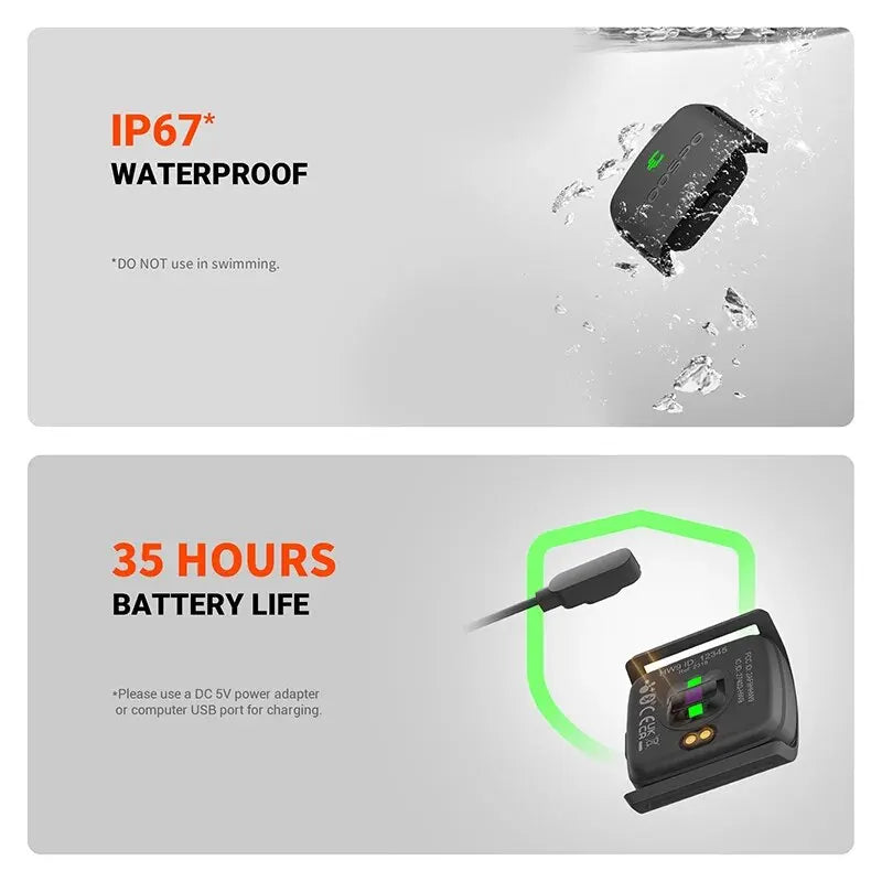 NEW HW9 Armband Heart Rate Monitor with HR Zones/Calories HRM Sensor for Fitness Cycling BLE5.0 ANT+ for Peloton, Zwift, Wahoo Sports Supplies