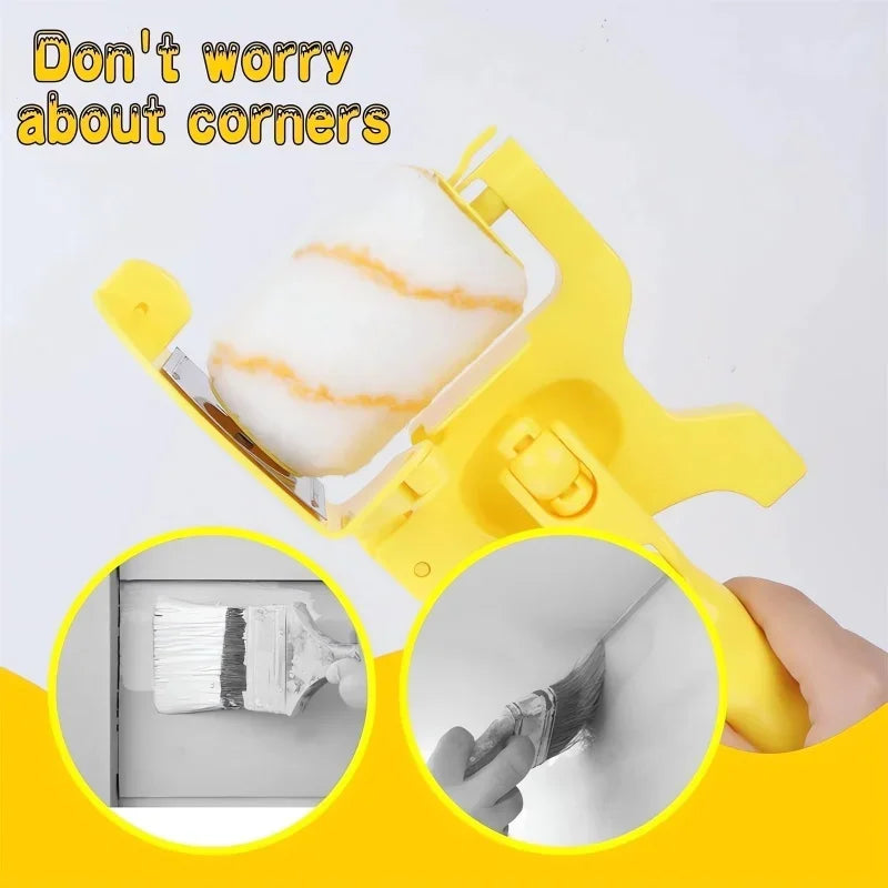 NEW Arrivals Multifunction Paint Brush Roller Corner Brushes Set Household Use Wall Decorative Professional DIY Painting Brush Handle Tool Windows Baseboards Wall Corner Set