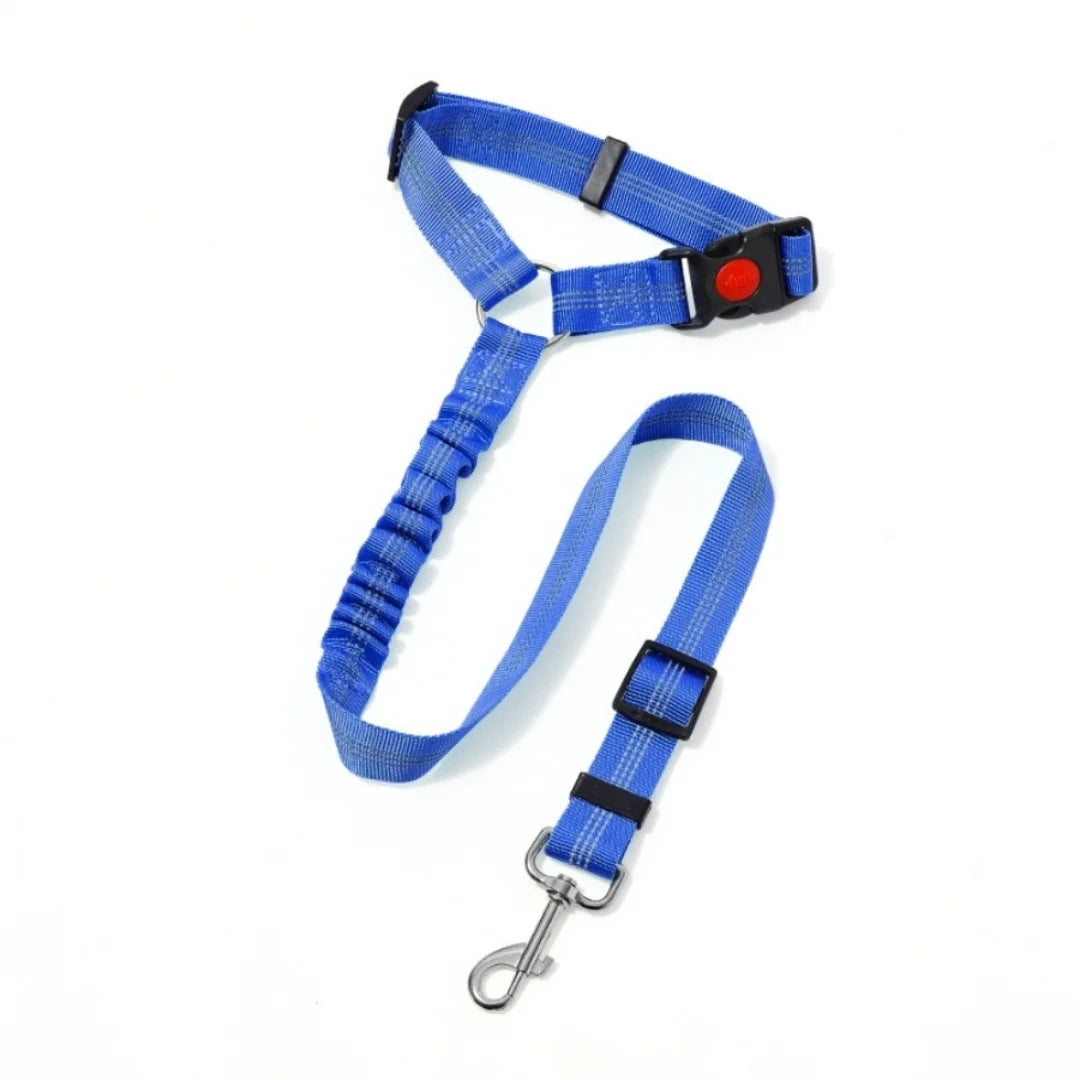 NEW Arrivals 8 Colors Pet Products Car Seat Belt Dog Leash with Buffer Elastic Reflective Safety Rope Leash Dog Security Rope Pets Supplies