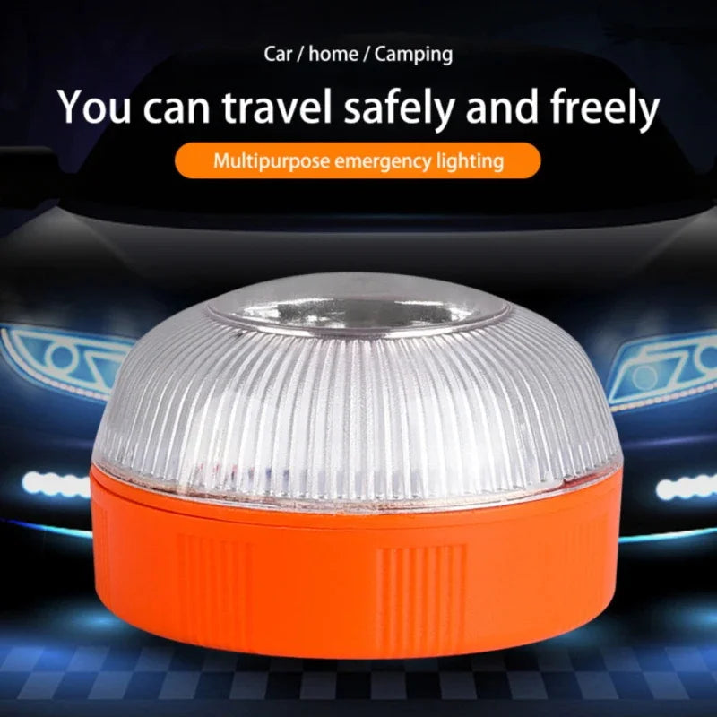 NEW Arrivals Led Car Emergency Light V16 Flashing Light Magnetic Induction Road Accident Light Portable Strobe Warning Light