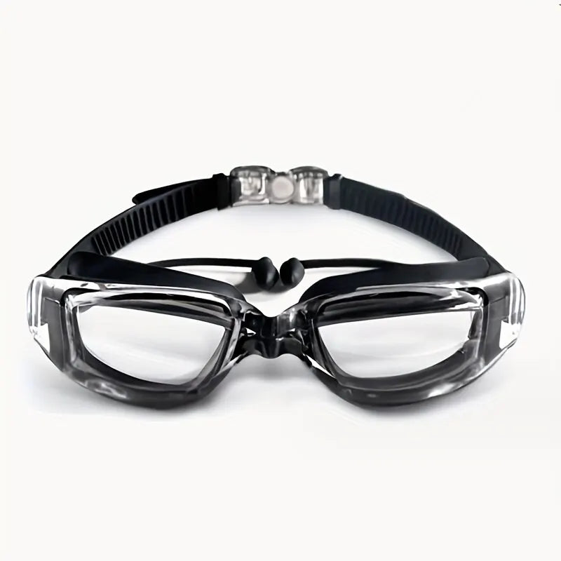Swimming Goggles with Cap and Earplugs Men's Anti Fog UV Protection Women's and Children's Waterproof Diving Eye Protector