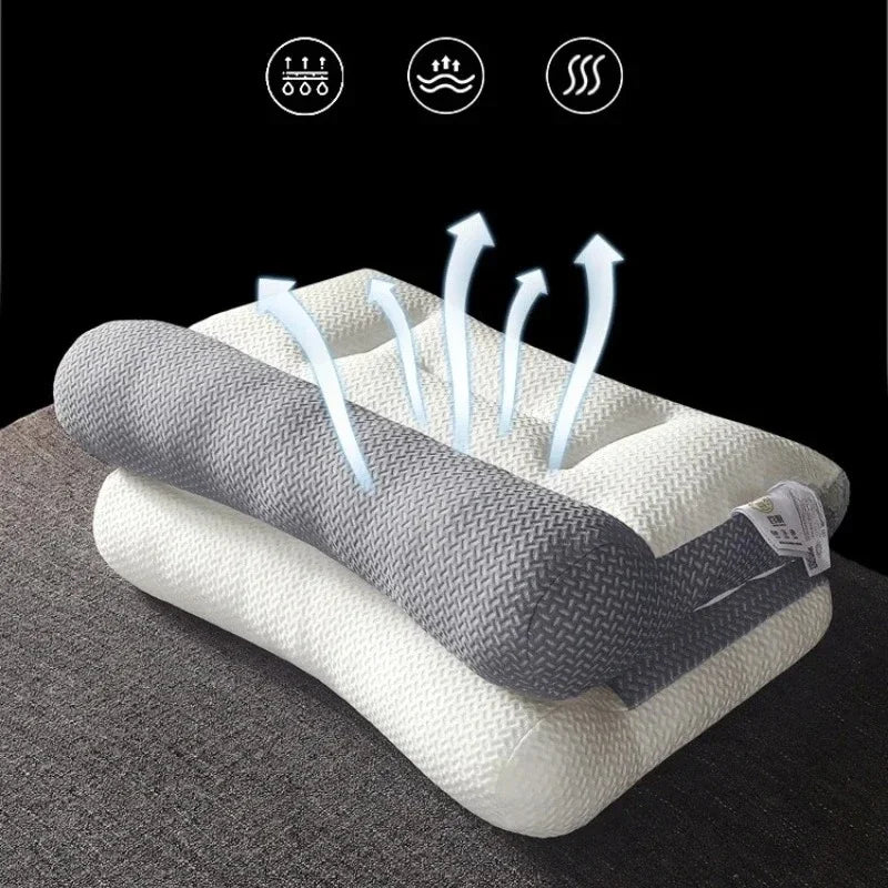 NEW Arrivals Pillow Help Sleep And Protect The Neck Cervical Orthopedic Household Soybean Fiber Massage SPA Pillow For Sleeping