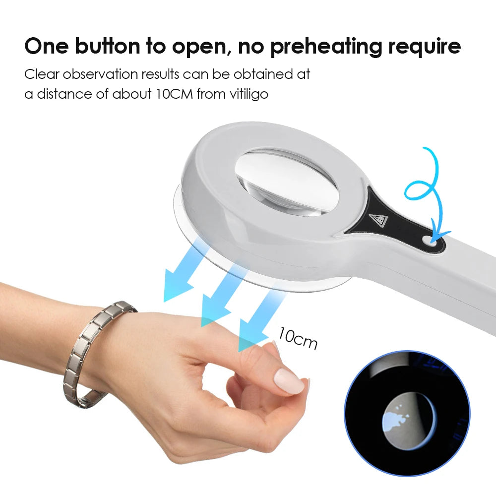 NEW Arrivals Woods Lamp Skin Analyzer For Skin UV Magnifying For Beauty Facial Testing Wood Lamp Light Skin Analysis Detection Personal Care Accessories Skin Care Supplies