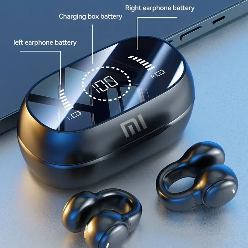 XIAOMI M47 Wireless Earbuds Bluetooth with Microphone Headset Charging Noise Reduction Earphones Bone Conduction Headphones Sports Supplies