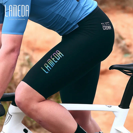 Original LAMEDA S-2XL UK Size Summer Bicycle Shorts Five-Point Cycling Pants Shock-Absorbing Men's Cycling Clothing Mountain Road Bike Leggings for Men