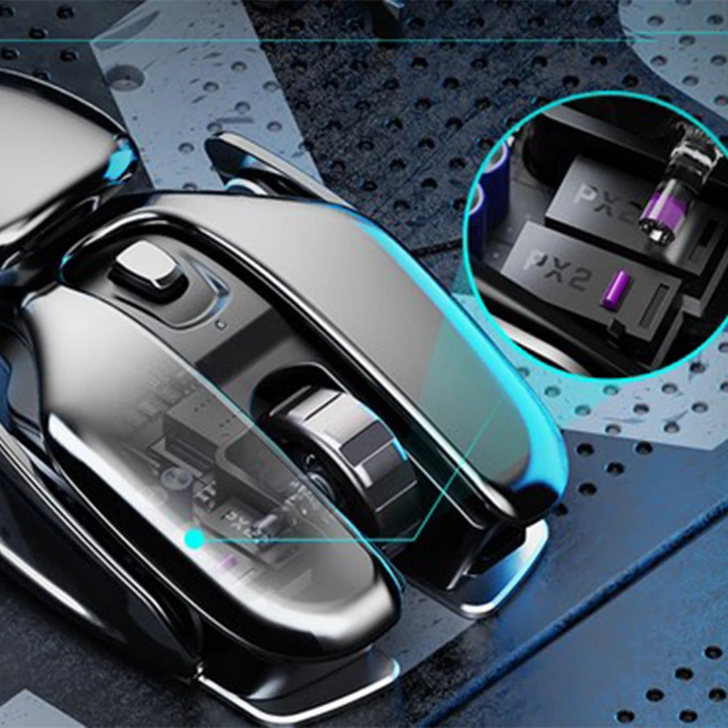 NEW Arrivals Silent Wireless Gaming Mouse USB Receiver Desktop Waterproof Aluminum Computer Video Games Mouses PC Laptop Computer Office Home Use Accessories Devices Supplies Electronics Products Tools