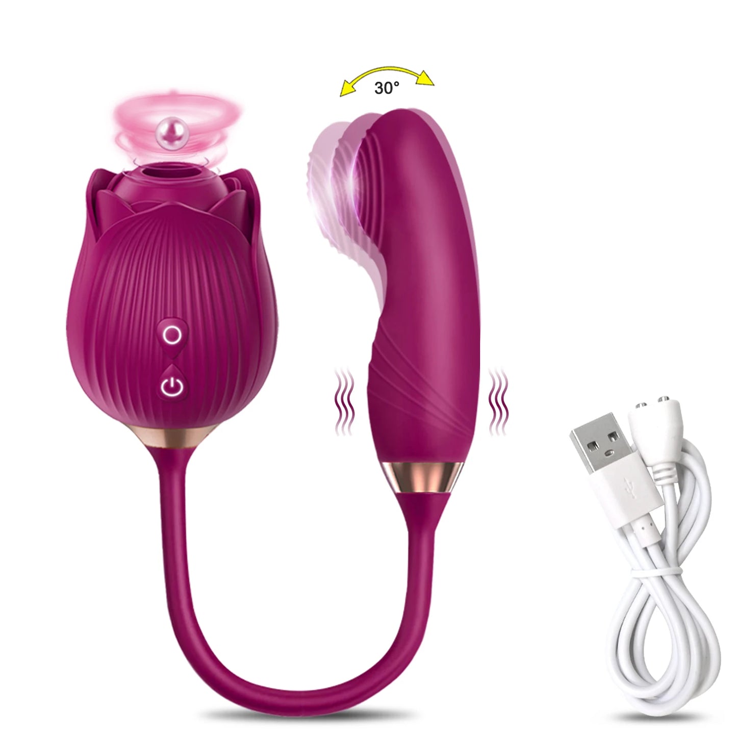 NEW Arrivals Sucking Vibrator for Women Masturbation Vagina Patting Clit Stimulator G Spot Rose-Dildo Vibrating Female Masturbator Massage Adult Sex Toys Supplies