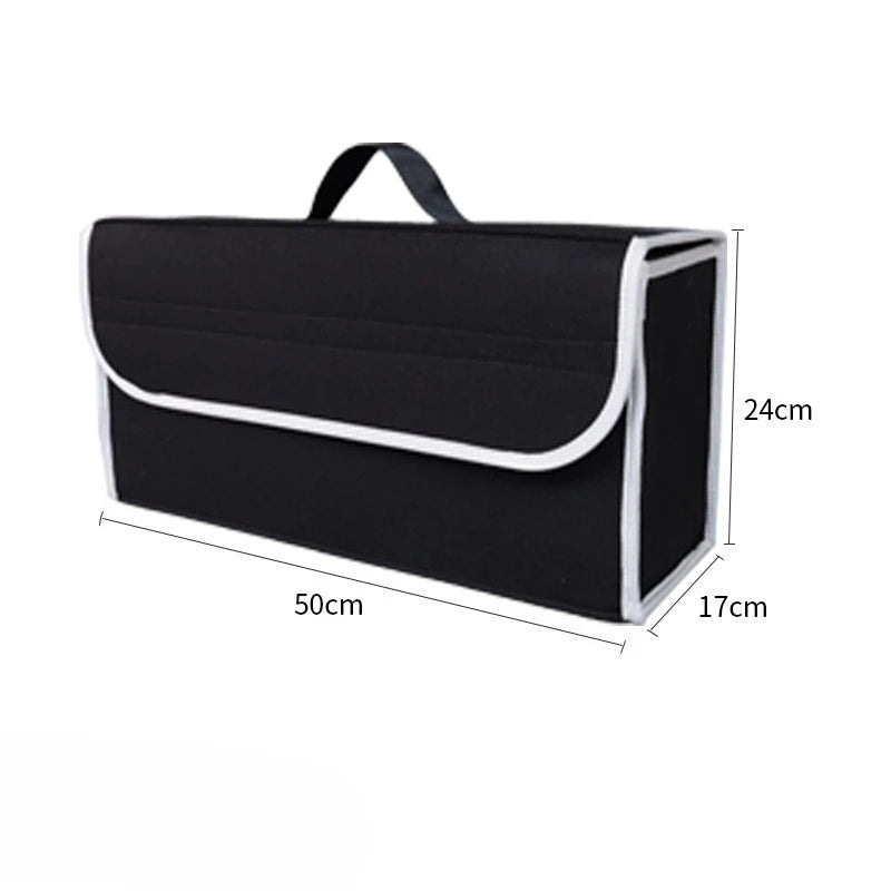 NEW Arrivals Car Trunk Organizer Soft Felt Storage Box Auto Car Accessories Vehicle Storage Bag Household Organizer Box Cars Accessories