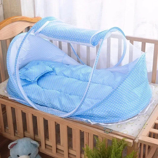 NEW Arrivals 0-3Years 6 Colors Portable Foldable Baby Netting Newborn Sleep Bed Travel Baby Mosquito Nets Travel Bed Netting Play Tent Children Mosquito Insects Flies Protection Net