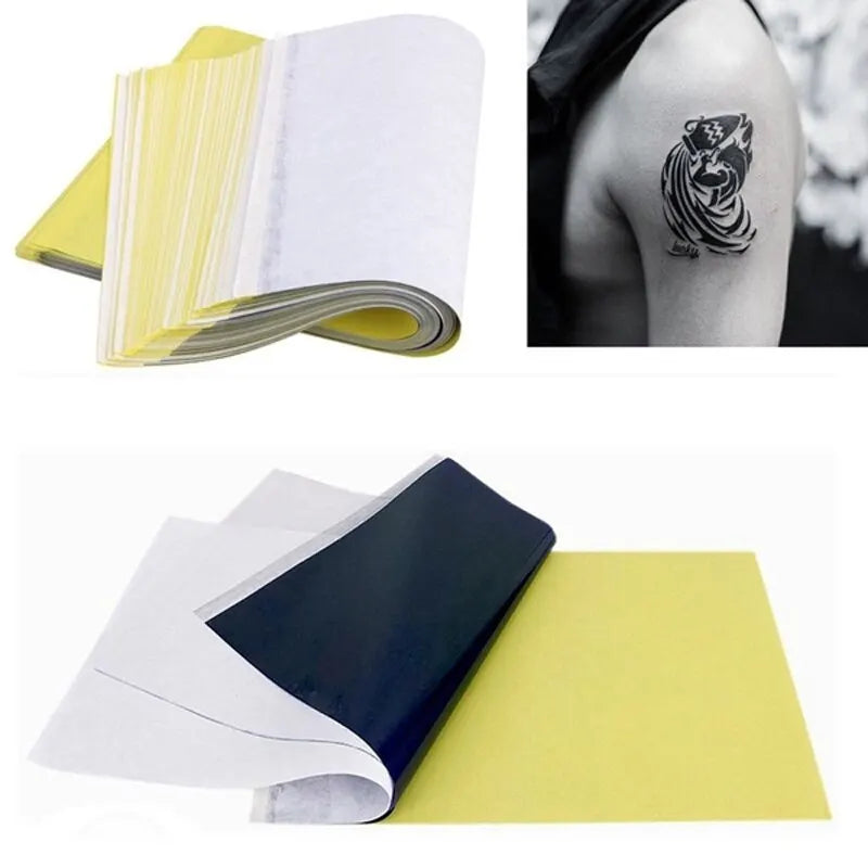 10PCS A4 Tattoo Transfer Paper Tattoo Supplies Carbon Thermal Transfer Paper Tattoo Stencil Copy Tracing Paper Accessory