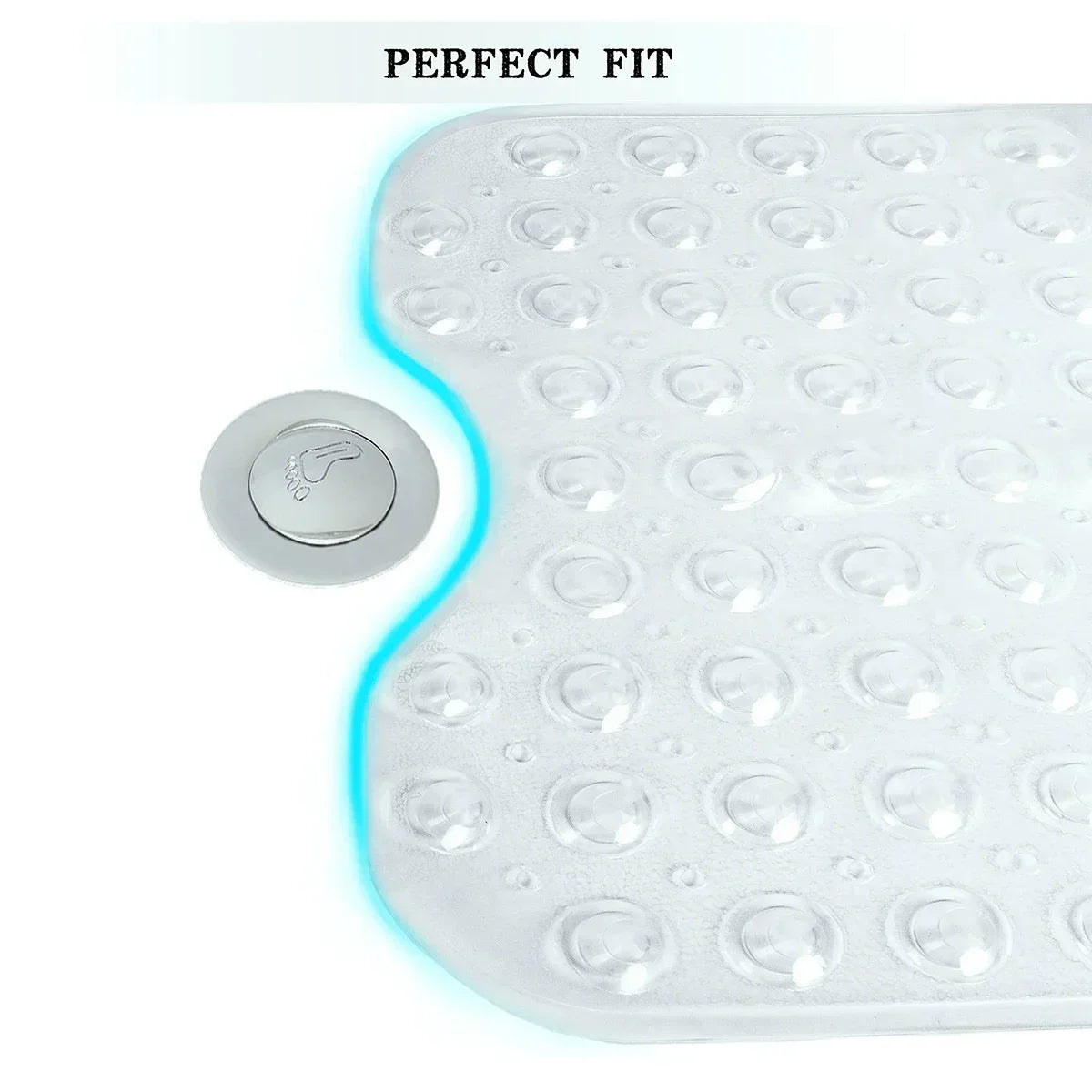 NEW Arrivals 3 Colors 40*100cm Anti-Slip Bathtub Mat PVC Large Bathtub Safety Shower Bathroom Bathtub Mat with Suction Cup Floor Mat Home Bathroom Accessories