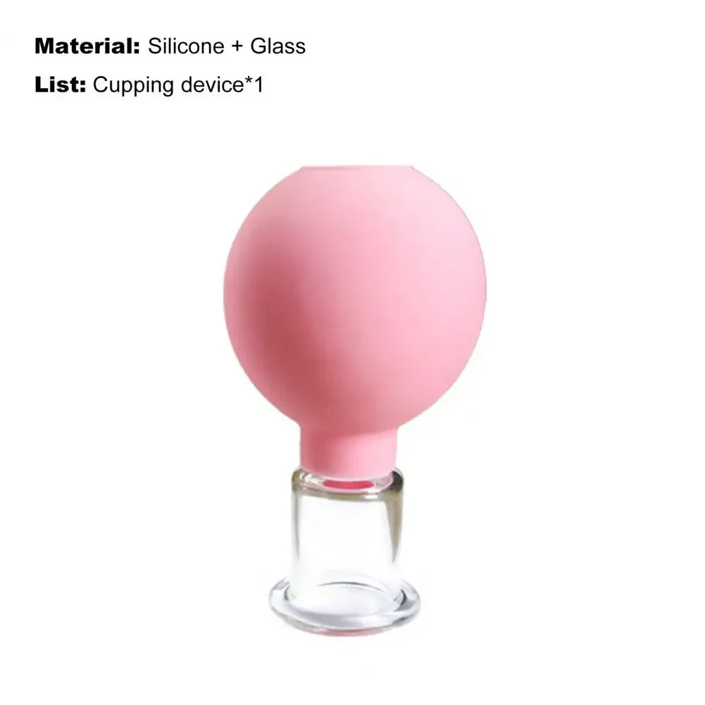 Vacuum Cupping Glass Jar Cellulite Massager For Face Acupuncture Suction Cup Slimming Fat Burning Health Care Face Sucker